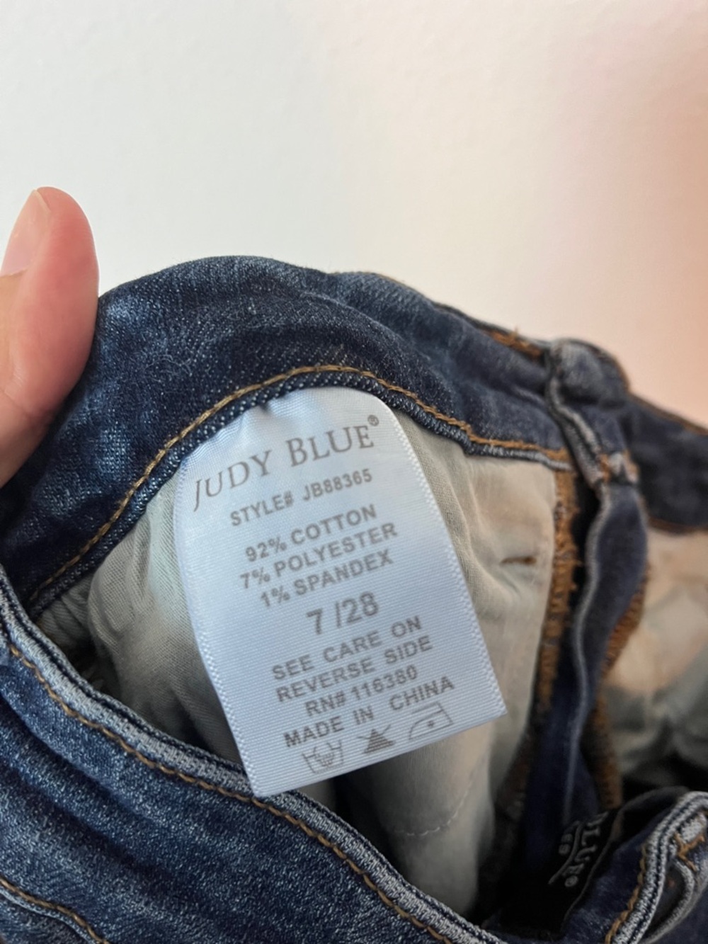 Judy Blue Dark Blue Tummy Control Skinny Jeans - Picture 6 of 6